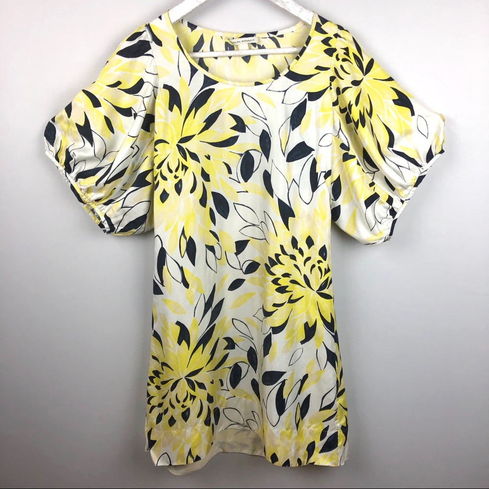 Banana Republic Silk Puff Sleeves Dress XS